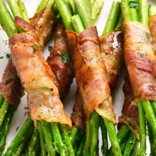 Bacon-Wrapped Asparagus With Cream Cheese