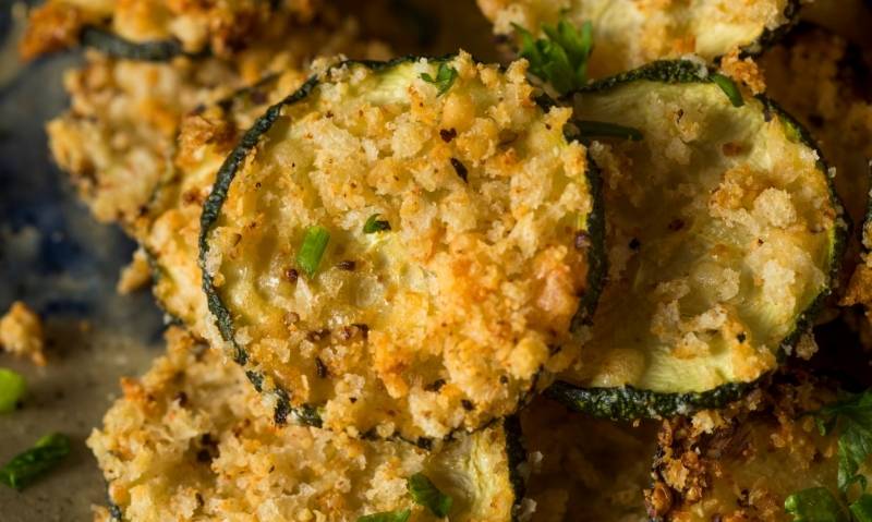 Baked Zucchini Chips With Parmesan Cheese