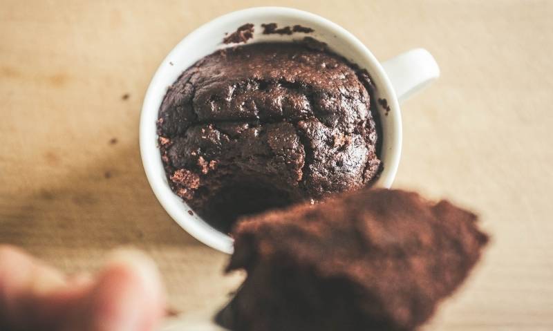 Keto chocolate mug cake