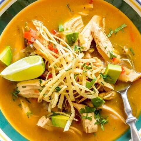 Low-Carb Keto Chicken Tortilla Soup Recipe