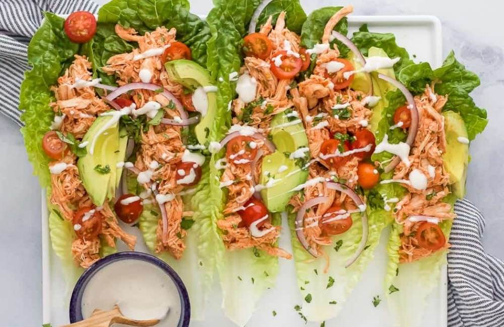 Buffalo Chicken Lettuce Wraps