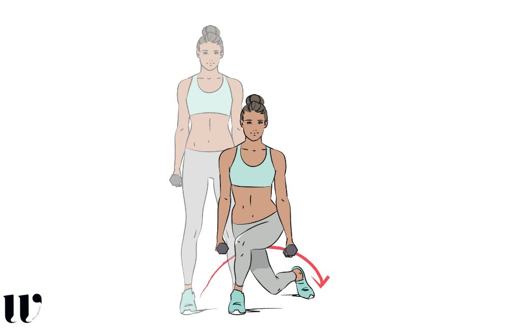 Dumbbell Curtsy Squat