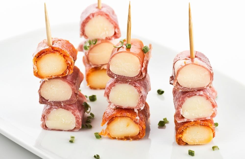 Deli meat and cheese roll-ups