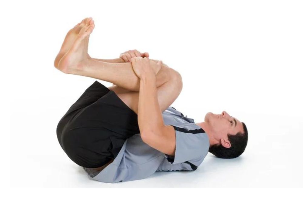 Double Knee to Chest - best morning stretches for men