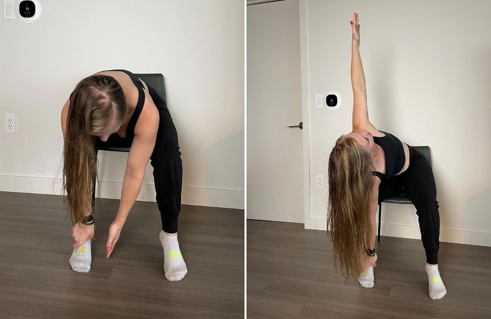 Seated T-Pose Stretch for flexibility