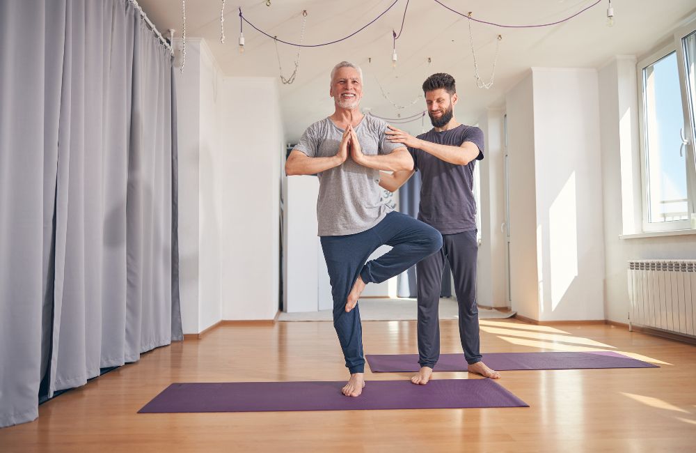 Single leg balance exercise