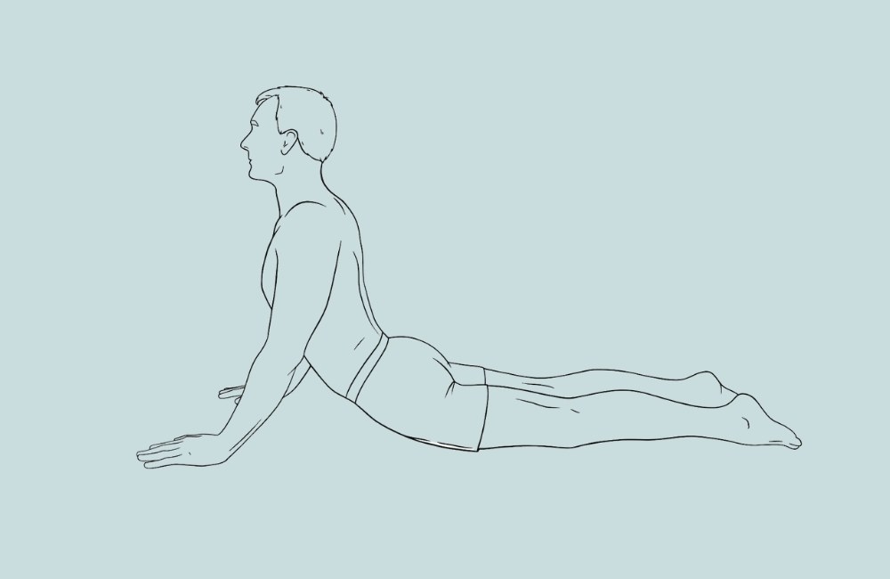 Exercises for sciatica Cobra pose 