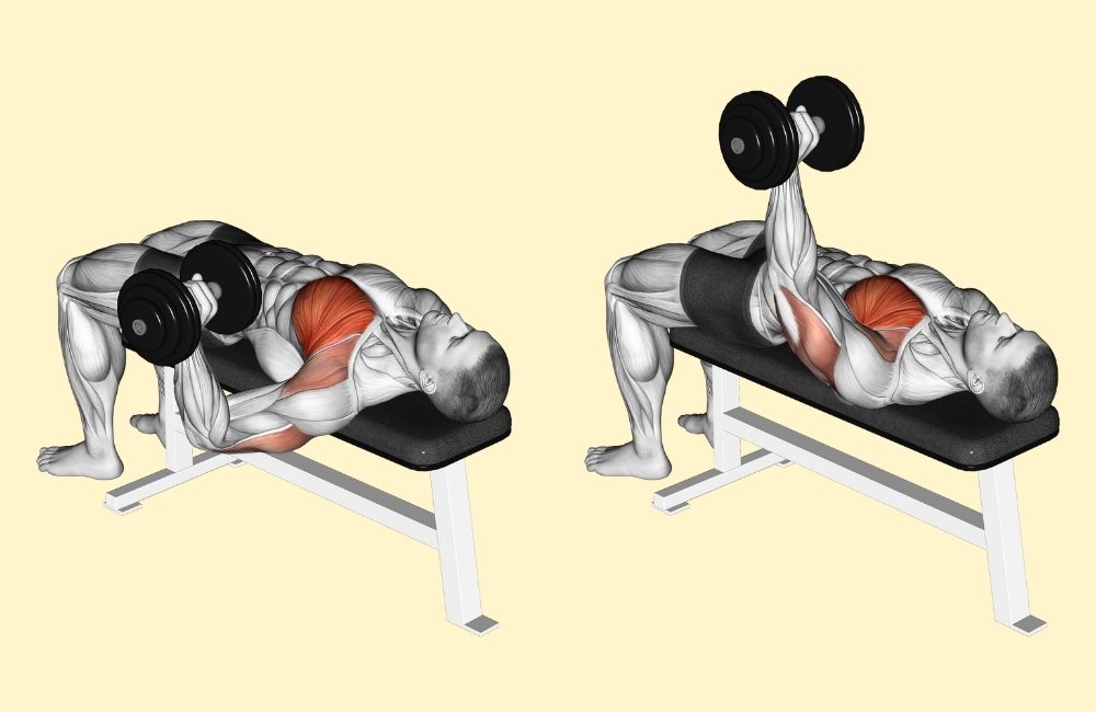 Dumbbell Single-Arm Bench Press