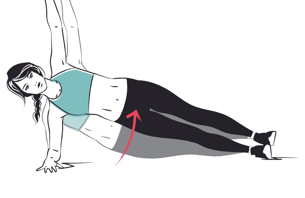 Side Plank with Hip Drops