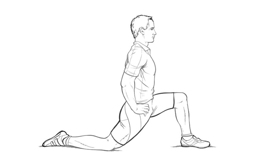 Lunging Hip Flexor Stretch