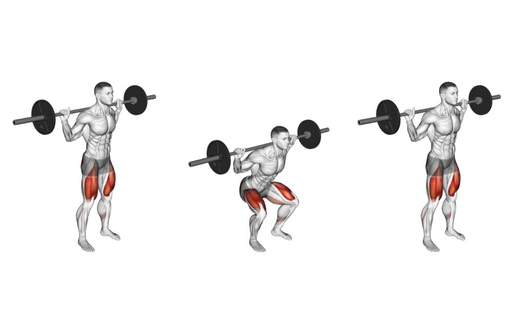 back squats ab exercises