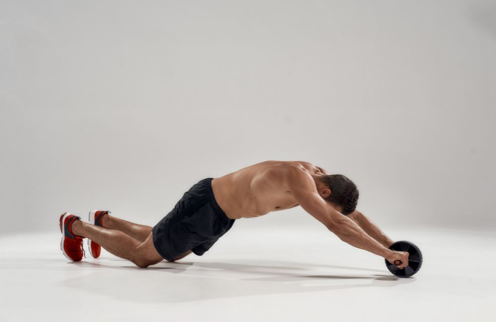 Ab Exercise #9: Core Wheel Rollouts