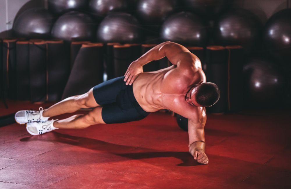 Side plank ab exercise
