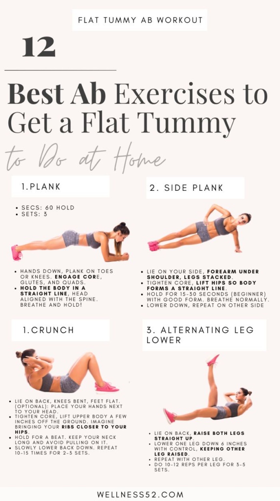 12 Best Abs Exercises for a Flat Tummy