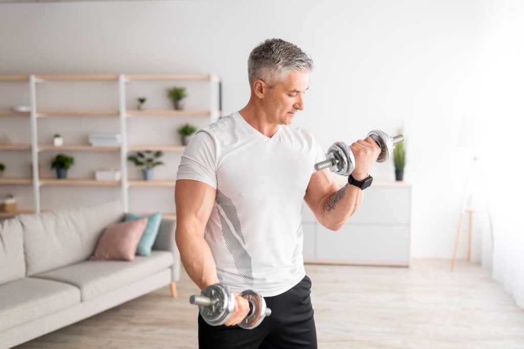 Muscle building workout after 60