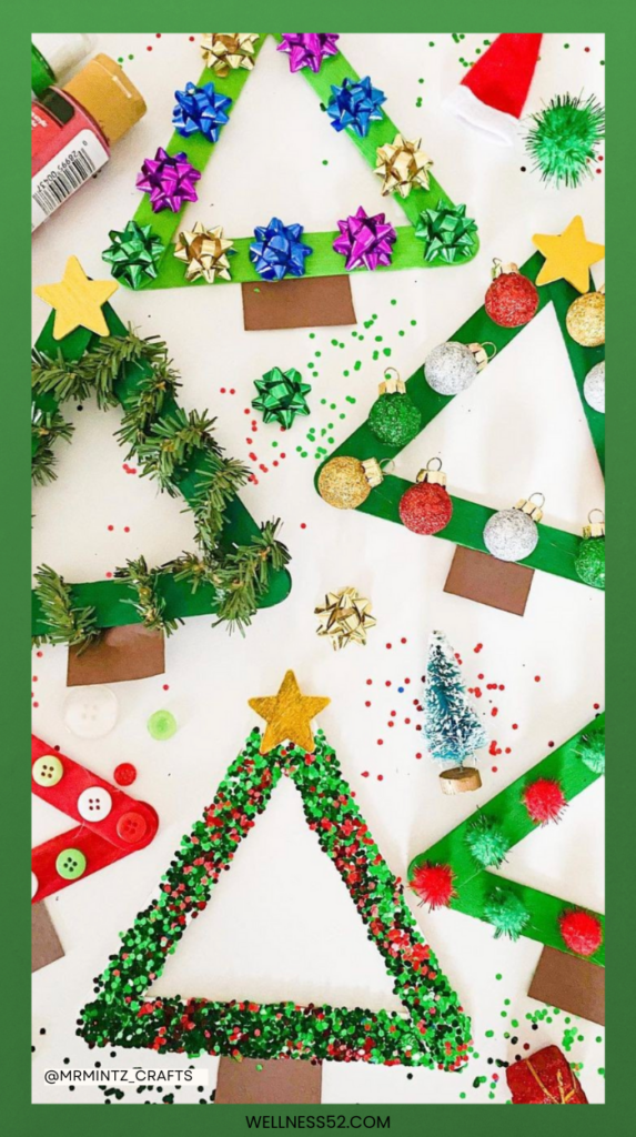 Popsicle Stick Christmas Trees