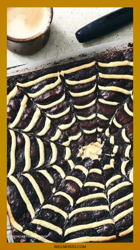 Spider Web Brownies