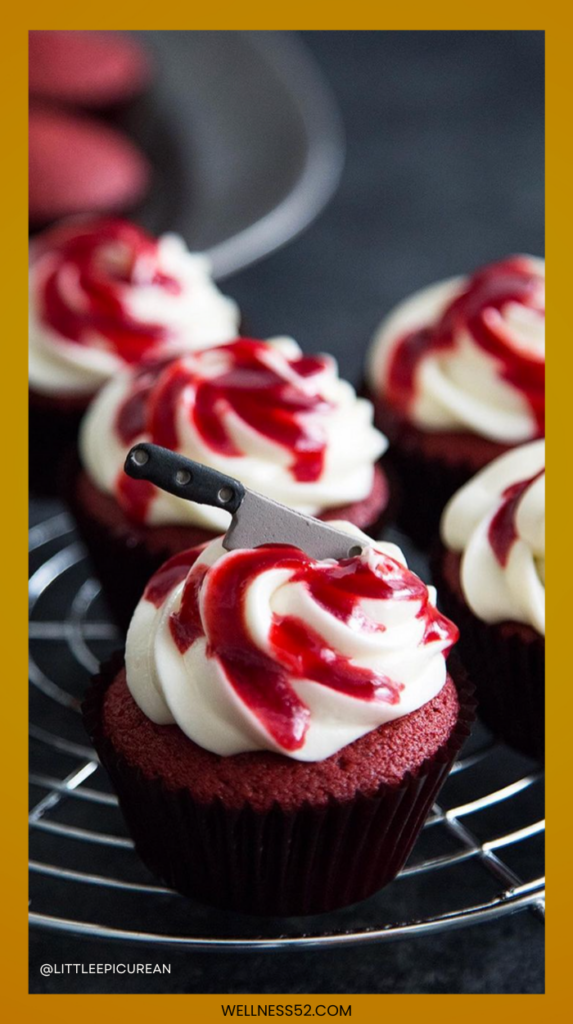 Bloody Red Velvet Cupcakes