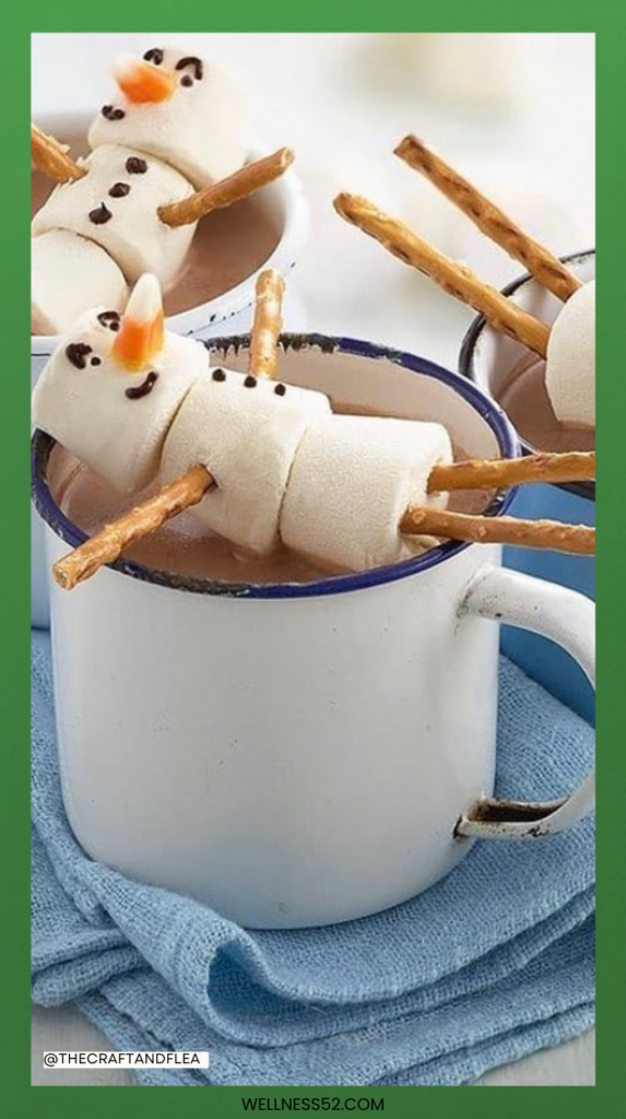 Marshmallow Snowmen for Hot Cocoa