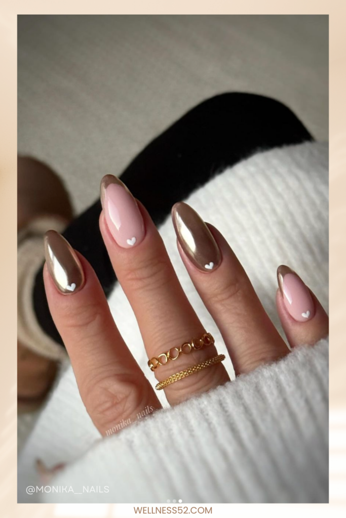 Shimmering Metallics Nails